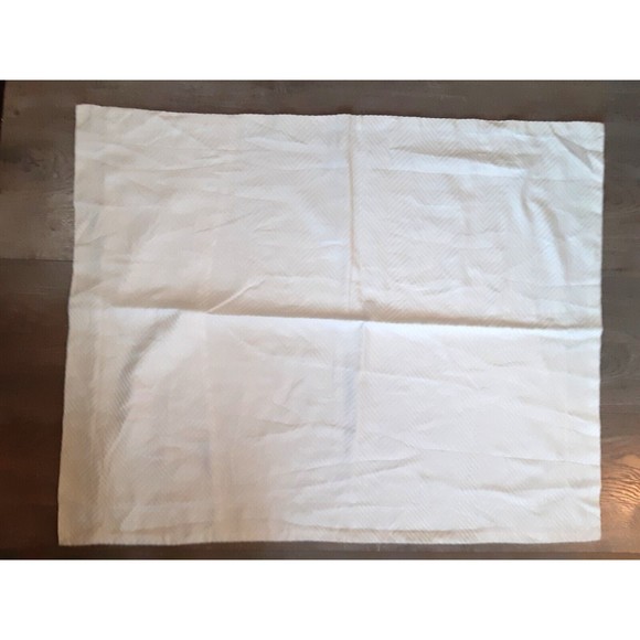 Bloomingdale elegant cream herringbone pattern single standard pillow sham - Picture 1 of 4